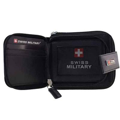 Swiss Military Black Synthetic Men's Wallet